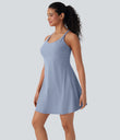 SoftlyZero™ Plush Active Dress-Longer Length-Easy Peezy Edition DD-F Cups - Skyway