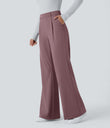 Halara Flex™ DayStretch High Waisted Pocket Work Flare Pants - Purple Sandalwood