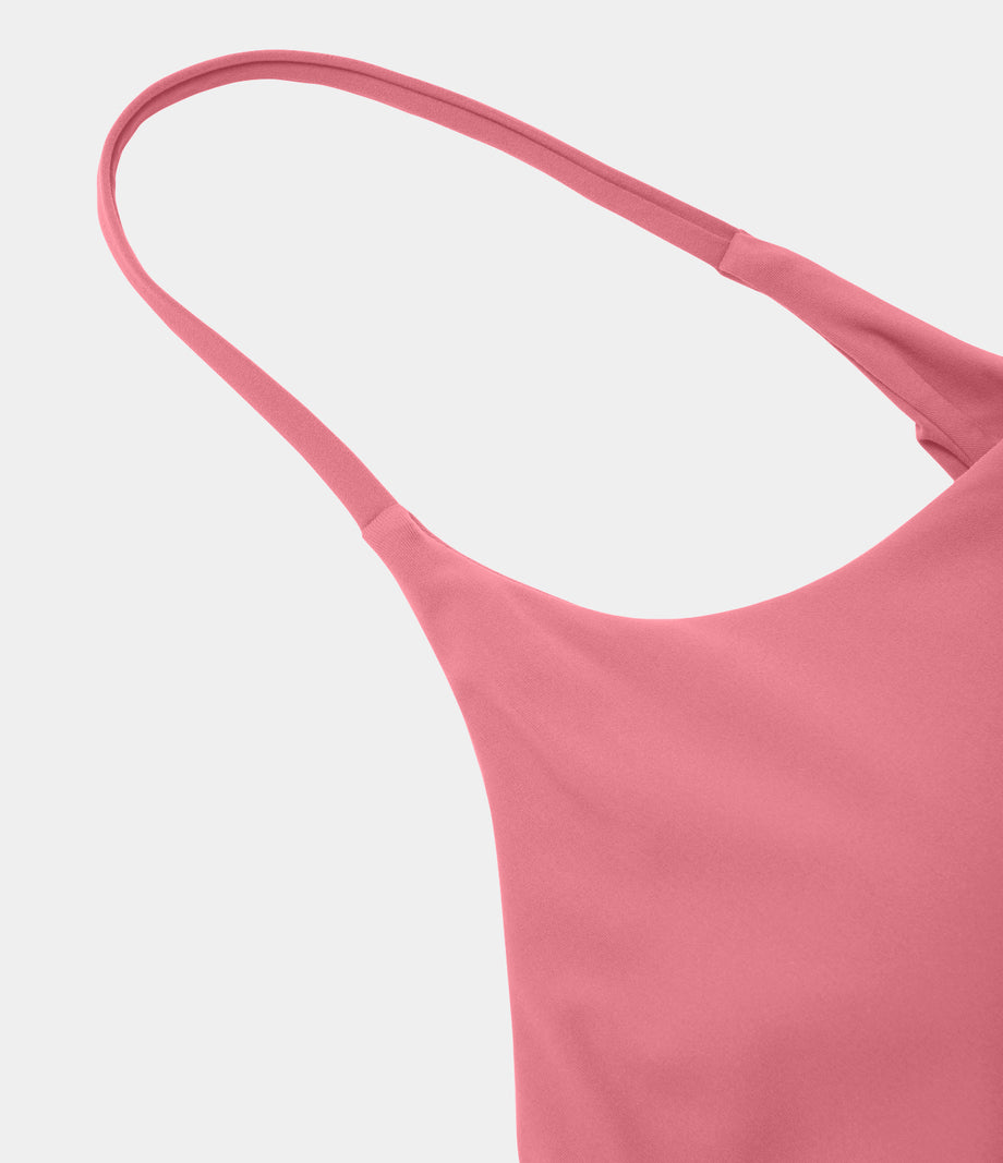 SoftlyZero™ Plush Backless Active Dress - Begonia Rouge