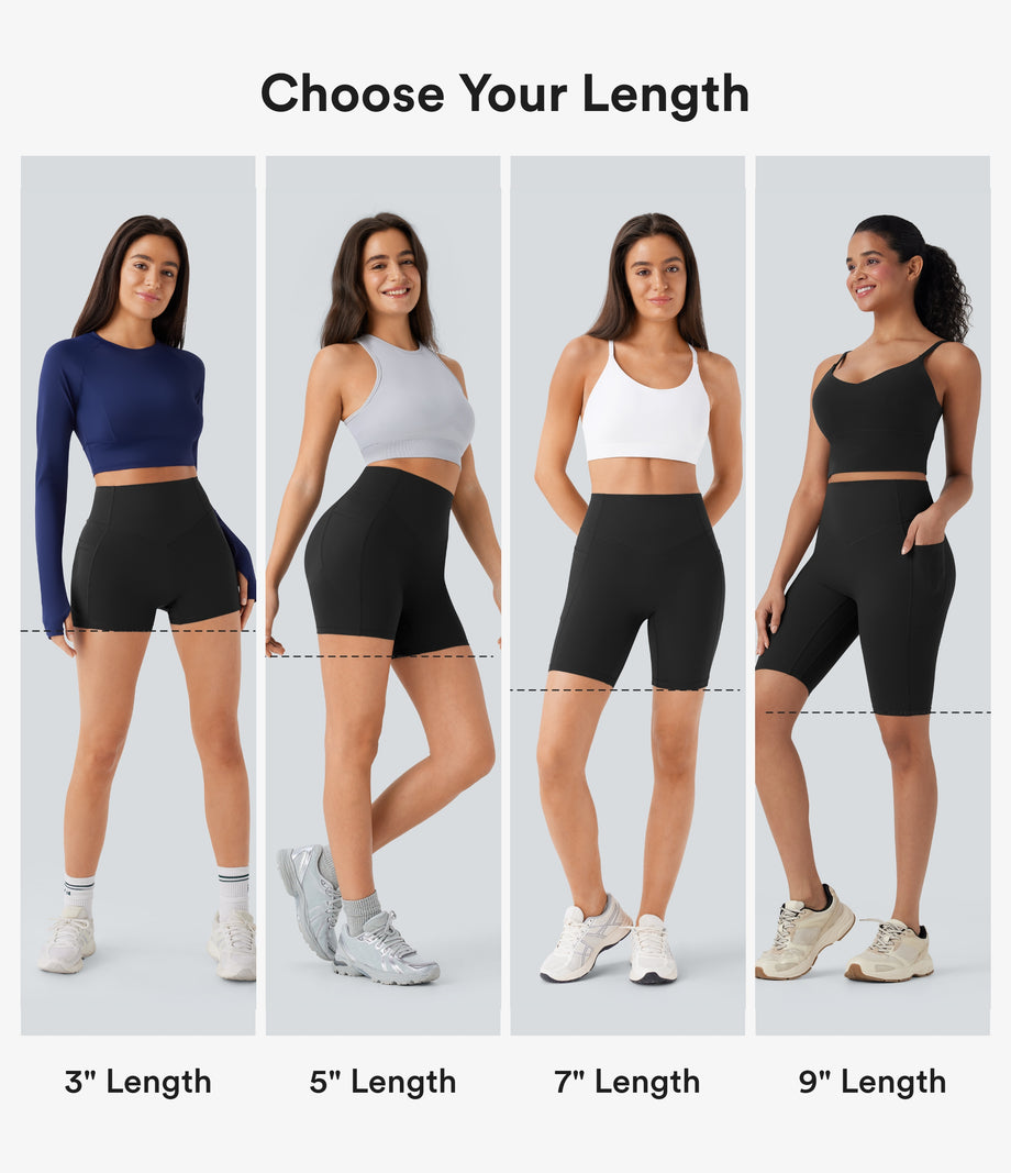 Halara UltraSculpt™ High Waisted Scrunch Butt Lifting Tummy Control Pocket Shaping Workout Biker Shorts 5'' - Volcanic Ash