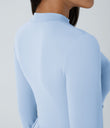 Mock-neck Long Sleeve Pocket Flare Maxi Casual Dress - Angel Falls