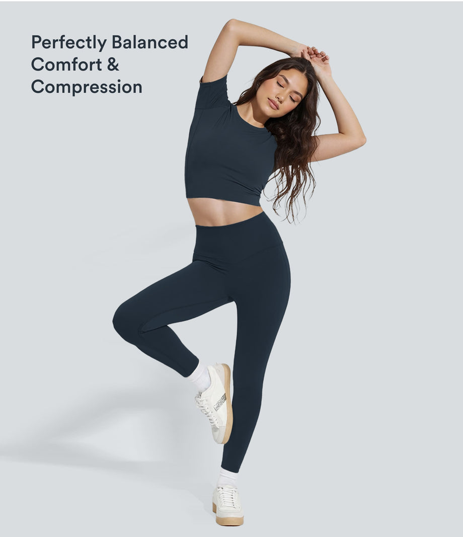 Halara UltraSculpt™ High Waisted Scrunch Butt Lifting Tummy Control Pocket Shaping Training Leggings - Carbon