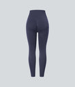 OneForm Seamless Flow High Waisted Ruched 7/8 Yoga Leggings - Peacoat