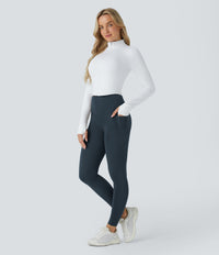 Halara UltraSculpt™ High Waisted Butt Lifting Tummy Control Pocket Shaping Workout Leggings - Carbon