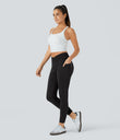 Halara Flex™ Crossover Pocket Washed Denim Work Leggings - Black Denim