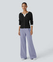 Halara Flex™ DayStretch High Waisted Pocket Work Flare Pants - Icelandic Blue