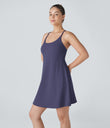 SoftlyZero™ Plush Backless Active Dress-Longer Length-Easy Peezy Edition - Peacoat