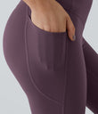 Halara UltraSculpt™ High Waisted Tummy Control Pocket Shaping Training Leggings - Night's Purple