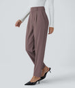 Halara Flex™ High Waisted Pocket Solid Work Tapered Pants - Roselle Purple