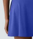Flare Mini Dance Active Dress-Longer Length - Aster Blue