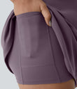 SoftlyZero™ Plush 2-in-1 Pocket Mini Active Dress DD-F Cups - Tulip Purple
