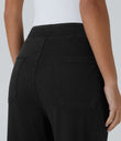 Halara Flex™ Mid Rise Pockets Straight Leg Casual Cargo Jeans - Black Denim