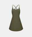 SoftlyZero™ Plush Backless Active Dress-Easy Peezy Edition - Grass Grey Green