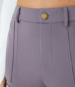 DayStretch High Waisted Zipper Pockets Solid Skinny Cargo Pants - Purple Ash