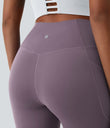 SoftlyZero™ Crossover Pocket Plain Leggings-UPF50+ - Cinnabar Purple