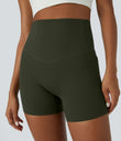 Halara UltraSculpt™ High Waisted Tummy Control Side Pocket Shaping Training Biker Shorts 5'' - Deep Woodland Green