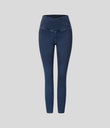 Halara Flex™ Crossover Pocket Washed Denim Work Leggings - Unitary Blue Denim