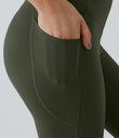 Halara UltraSculpt™ High Waisted Tummy Control Pocket Shaping Training Leggings - Deep Woodland Green