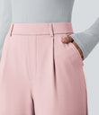 Halara Flex™ DayStretch High Waisted Pocket Work Flare Pants - Primrose Pink