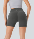 Halara UltraSculpt™ High Waisted Scrunch Butt Lifting Tummy Control Pocket Shaping Workout Biker Shorts 5'' - Volcanic Ash
