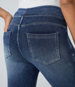 Halara Flex™ High Waisted Pockets Denim Casual Leggings - Royal Blue Denim
