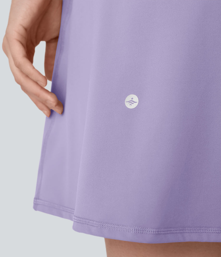 SoftlyZero™ Plush Backless Active Dress-Longer Length-Easy Peezy Edition - Lavender