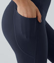 Halara UltraSculpt™ High Waisted Tummy Control Pocket Shaping Training Leggings - Mood Indigo