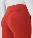 Halara Flex™ DayStretch Mid Rise Side Zipper Pocket Work Flare Pants - Valiant Poppy