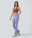 Halara UltraSculpt™ High Waisted Tummy Control Pocket Shaping Yoga Bootcut Leggings - Baby Lavender