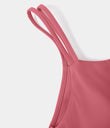 SoftlyZero™ Plush Double Straps 2-Piece Pocket Slip Dance Active Dress A-D Cups - Begonia Rouge