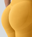 OneForm Seamless Flow High Waisted Booty Scrunch Leggings - Aspen Gold