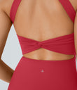 Backless Twisted Active Dress - Winterberry