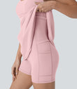 SoftlyZero™ Plush Molded Cups Low Support Dance Active Dress-Easy Peezy Edition A-D Cups - Primrose Pink