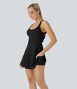 SoftlyZero™ Airy Backless Twisted Cool Touch Dance Active Dress-Easy Peezy Edition - Black