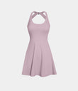 SoftlyZero™ Airy Backless Twisted Cool Touch Dance Active Dress-Easy Peezy Edition - Pink Purple