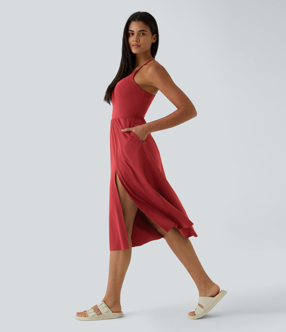 Everyday Midi Chill Dress-La Land - Salsa