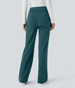 Halara Flex™ DayStretch Mid Rise Side Zipper Pocket Work Flare Pants - Atlantic Deep