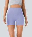 Halara UltraSculpt™ High Waisted Scrunch Butt Lifting Tummy Control Pocket Shaping Workout Biker Shorts 5'' - Baby Lavender