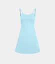 SoftlyZero™ Plush Double Straps 2-Piece Pocket Slip Dance Active Dress A-D Cups - Spun Sugar