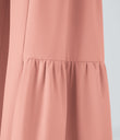 Breezeful™ High Waisted Shirred Tie Front & Back Wide Leg Flowy Quick Dry Casual Pants - Peach Melba