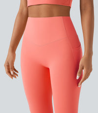 Halara UltraSculpt™ High Waisted Butt Lifting Tummy Control Pocket Shaping Workout Leggings - Fusion Coral