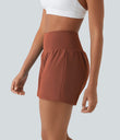 SoftlyZero™ Airy Super High Waisted 2-in-1  Cool Touch Yoga Shorts 5'' with Pockets-Longer Length - Sequoia