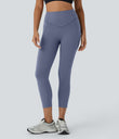 Halara UltraSculpt™ High Waisted Scrunch Butt Lifting Tummy Control Pocket Shaping Capri Training Leggings - Silent Blue