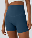 Halara UltraSculpt™ High Waisted Tummy Control Side Pocket Shaping Training Biker Shorts 5'' - Majolica Blue