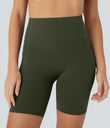 Halara UltraSculpt™ High Waisted Butt Lifting Tummy Control Pocket Shaping Training Biker Shorts 7'' - Deep Woodland Green