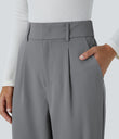 Halara Flex™ High Waisted Pocket Solid Work Tapered Pants - Mockingbird