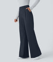 Halara Flex™ DayStretch High Waisted Pocket Work Flare Pants - Midnight Blue