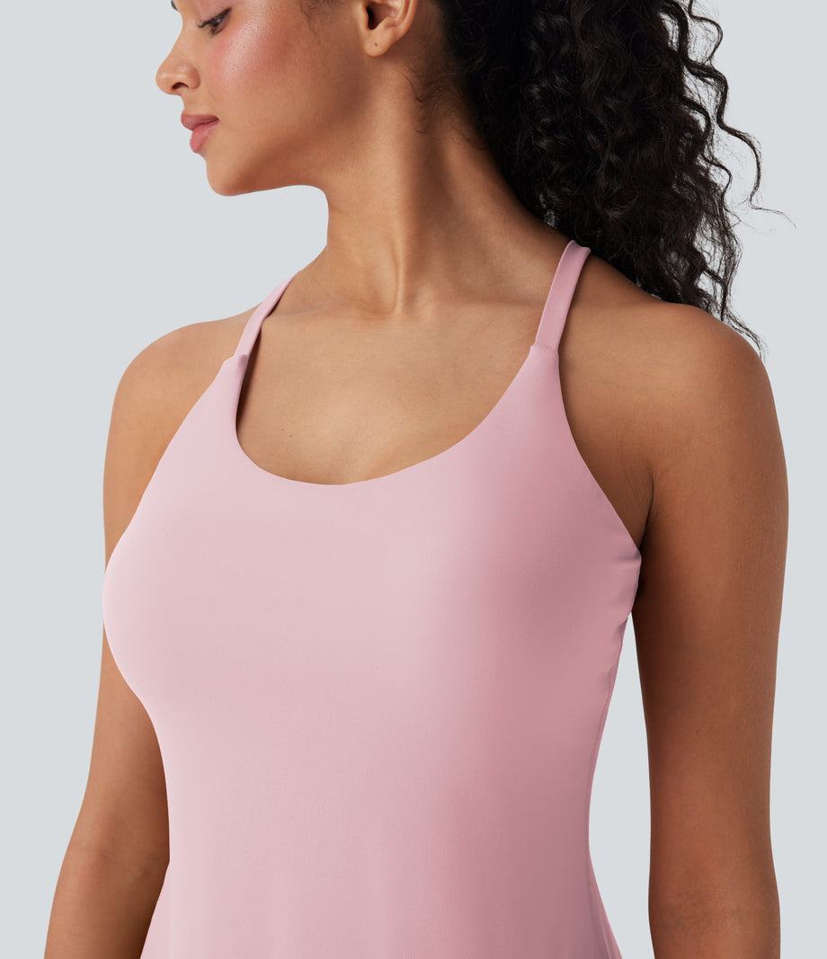 SoftlyZero™ Plush Active Dress-Longer Length-Easy Peezy Edition DD-F Cups - Pale Lilac