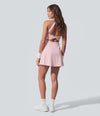 SoftlyZero™ Airy Backless Twisted Cool Touch Dance Active Dress-Easy Peezy Edition - Primrose Pink