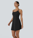 SoftlyZero™ Plush Backless Active Dress - Black